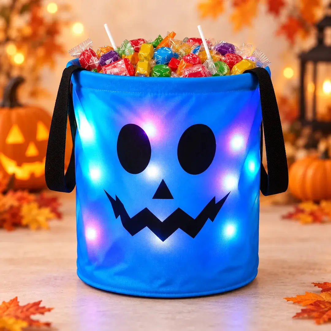 Sac à Bonbons Halloween LED Réutilisable pour Enfant