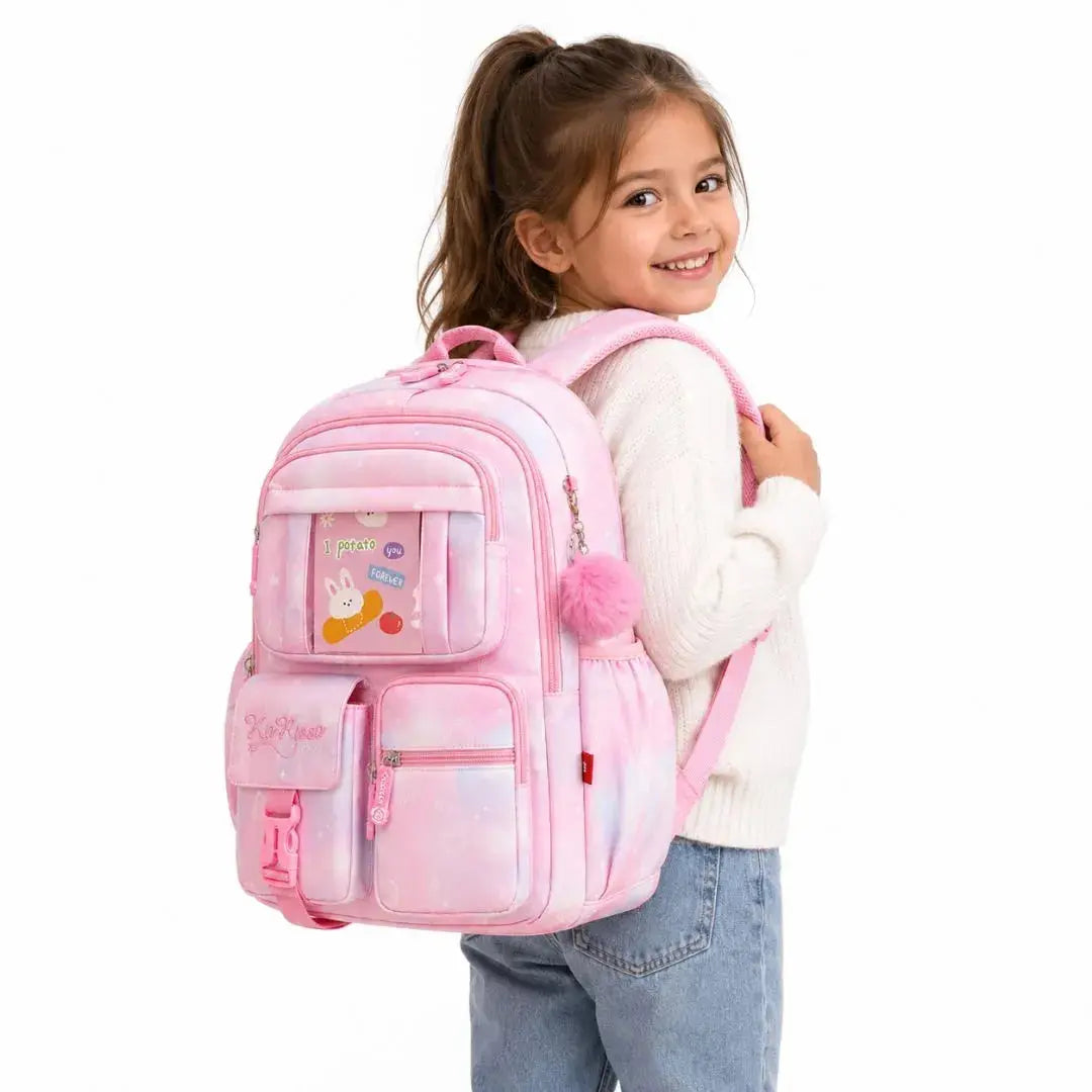 Sac à Dos École Fille Ergonomique – Bandes Réfléchissantes