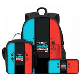 Sac à Dos Scolaire 3 en 1 Style Console Gamer