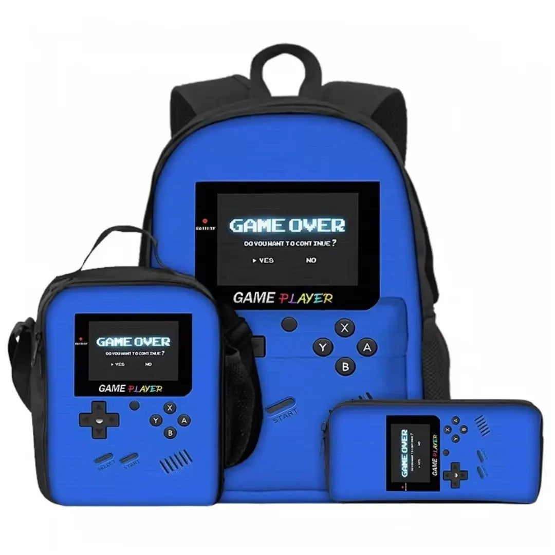 Sac à Dos Scolaire 3 en 1 Style Console Gamer