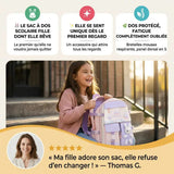 Sac à Dos Scolaire Fille Kawaii – Peluche Lapin