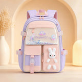 Sac à Dos Scolaire Fille Kawaii – Peluche Lapin