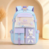 Sac à Dos Scolaire Fille Kawaii – Peluche Lapin