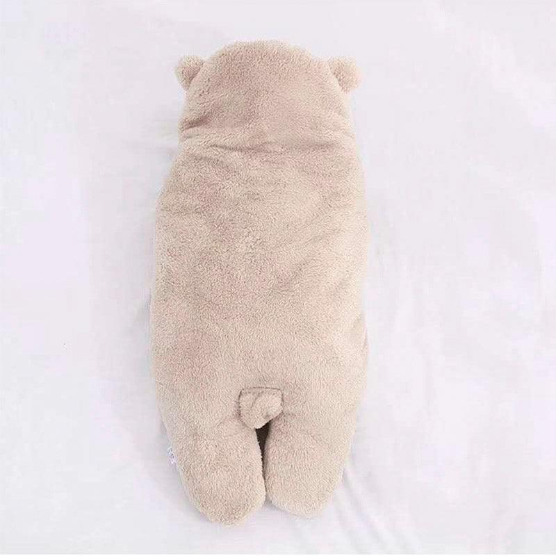 Sac de couchage en coton flanelle beige pour bébé