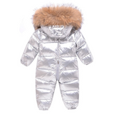 Combinaison Ski Bébé avec Capuche Fourrure