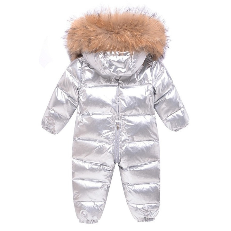 Combinaison Ski Bébé avec Capuche Fourrure