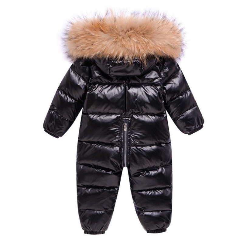 Combinaison Ski Bébé avec Capuche Fourrure