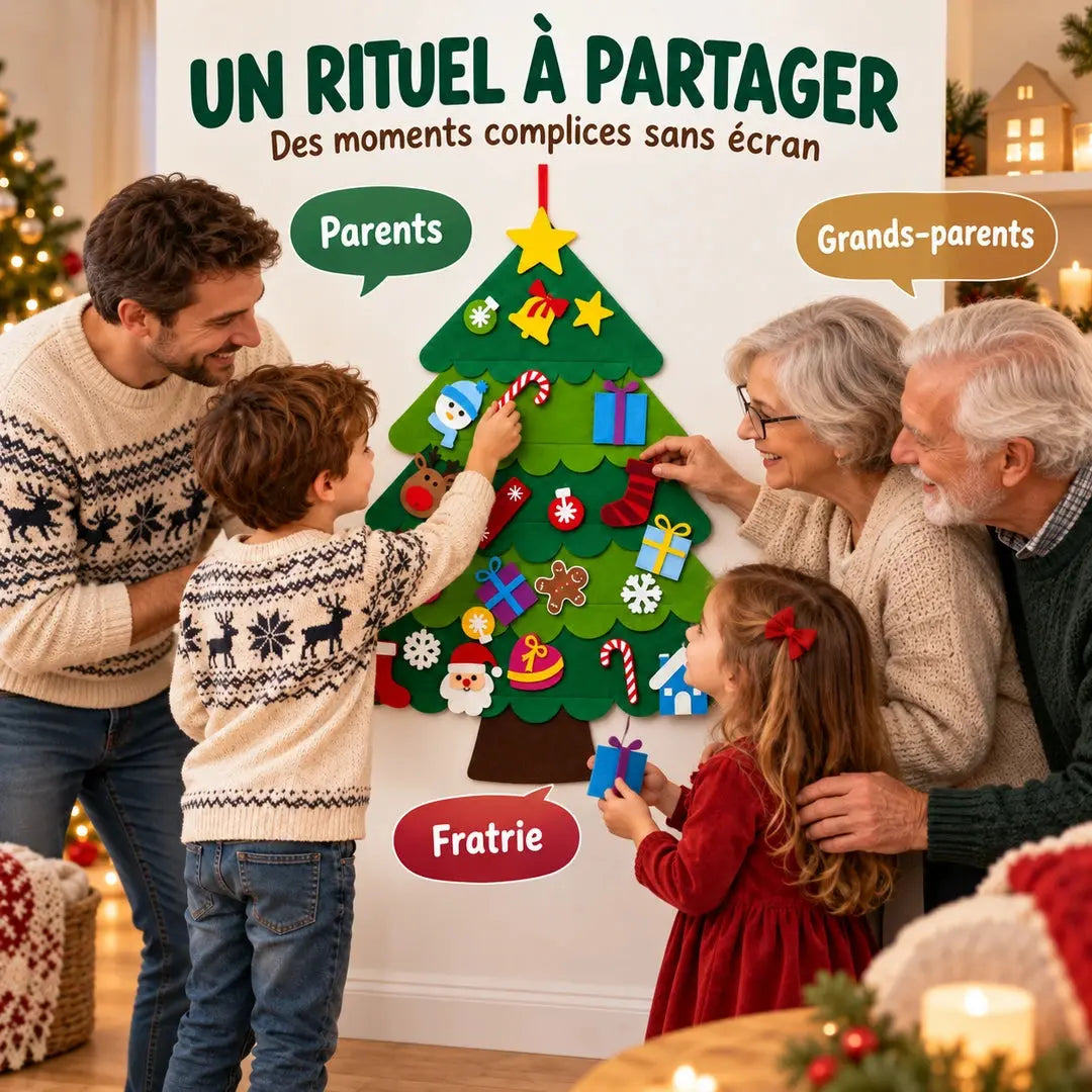 Sapin de Noël en Feutre Montessori – MagiNoël