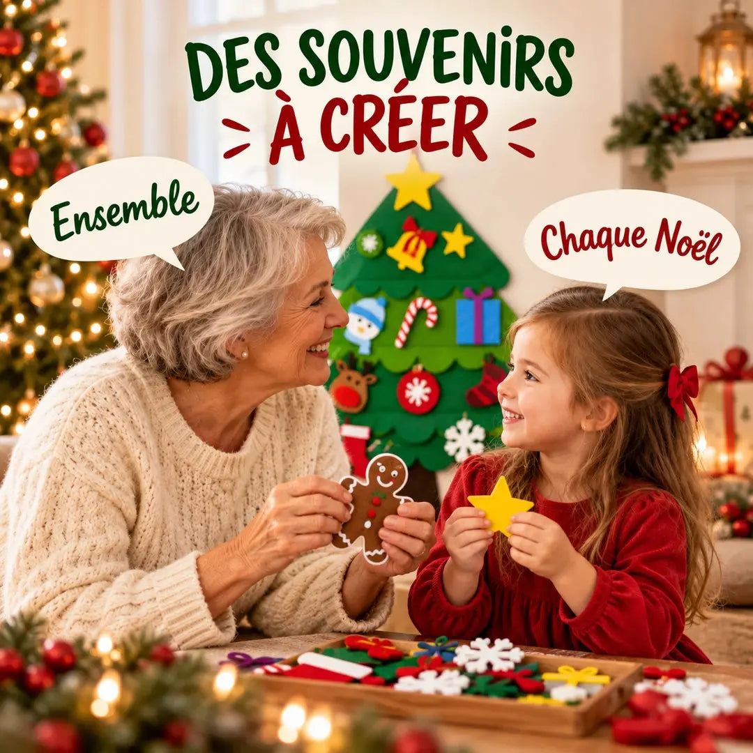 Sapin de Noël en Feutre Montessori – MagiNoël