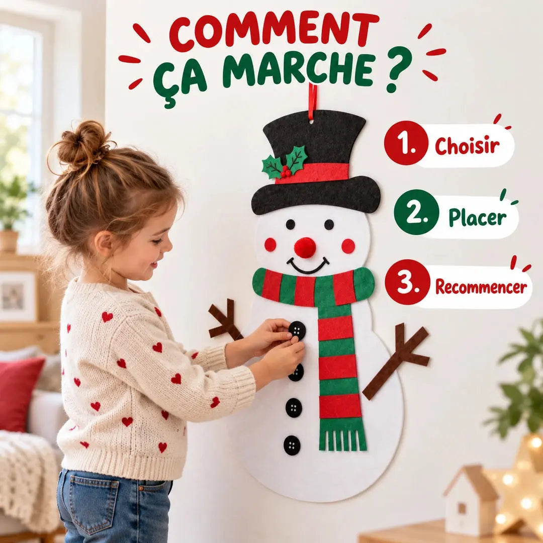 Sapin de Noël en Feutre Montessori – MagiNoël