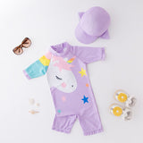 Combinaison Anti Uv Bébé pour Garçon et Fille à Motif d'Animaux