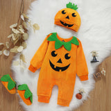 Ensemble de Déguisement d'Halloween Citrouille pour Bébé