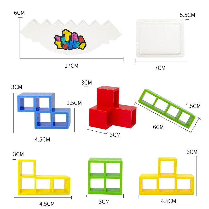 Jouet de Puzzle de Tour Tetris pour Enfants