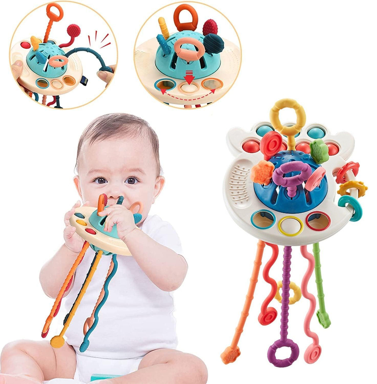 babycool -Jouet de Dentition 3 en 1 apaisant et sensoriel Bébé