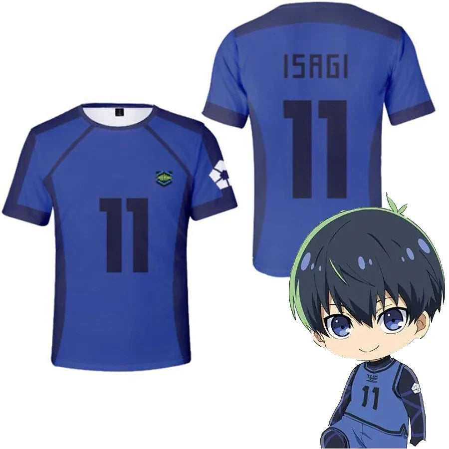 Maillot Bleu Équipe V - T-Shirt imprimé Blue Lock