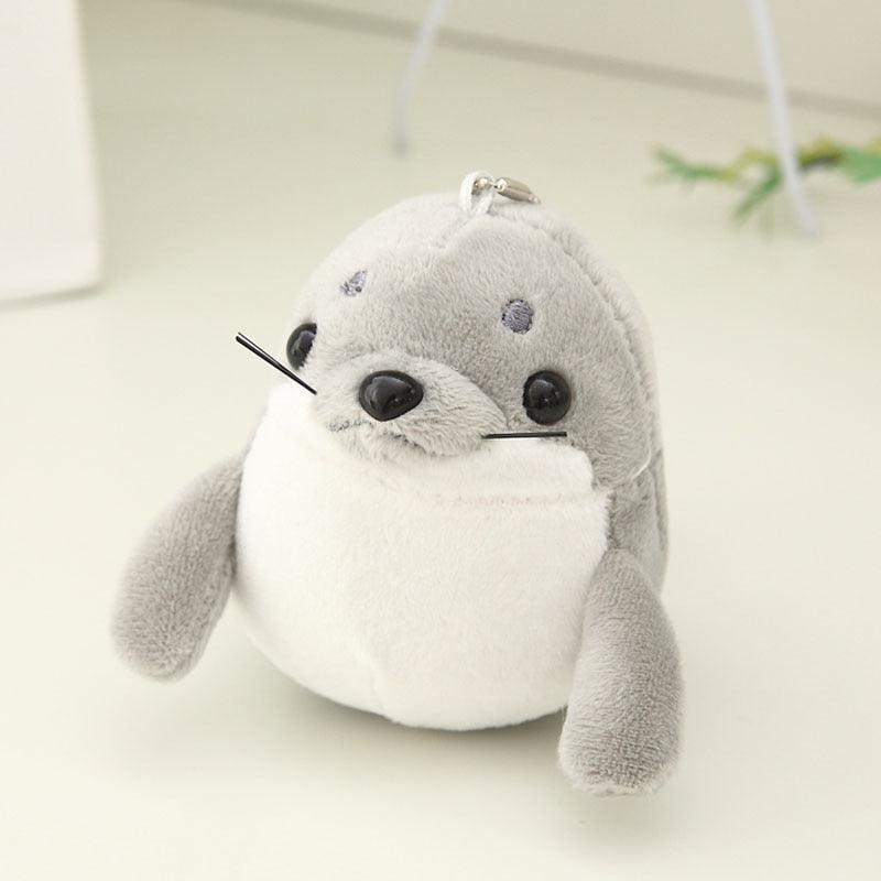 Otarie en porte-clé peluche