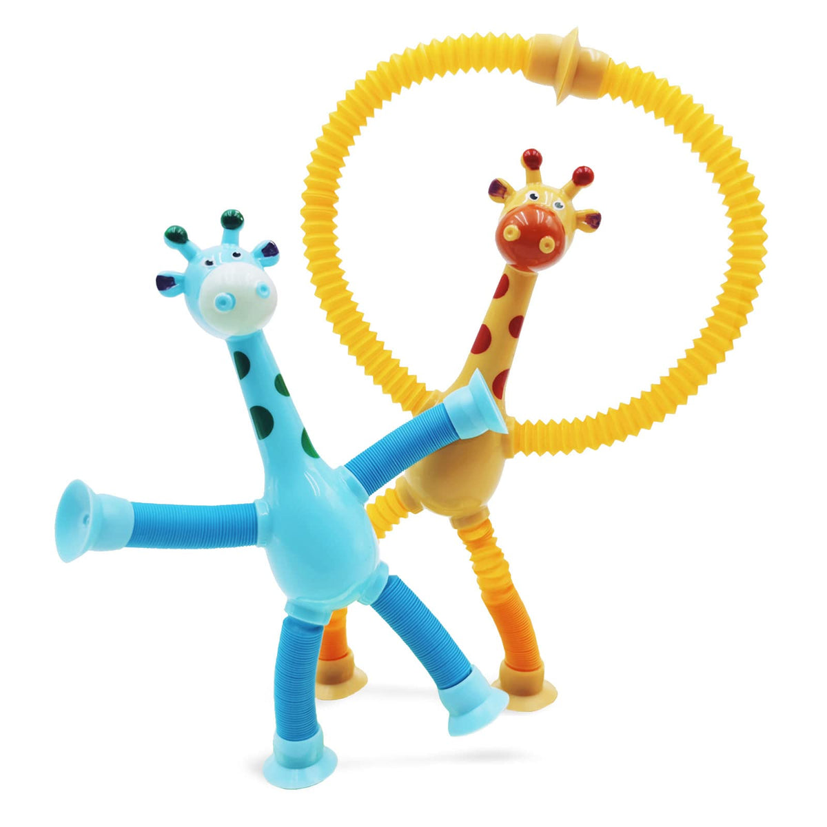 Lot de 4 Girafes à Ventouse Télescopique