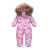 Combinaison de Ski Enfant avec Capuche Fourrure - Louba