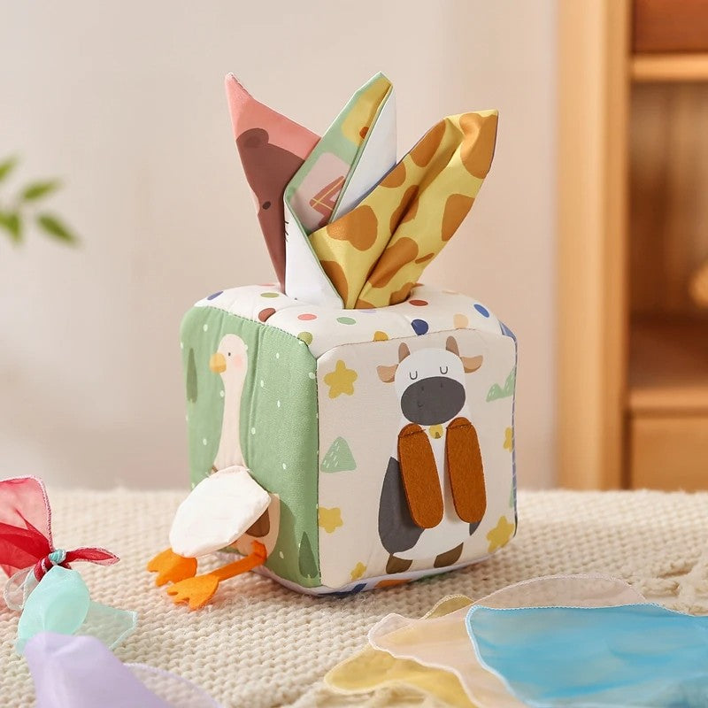Boîte à Mouchoirs Montessori Bébé