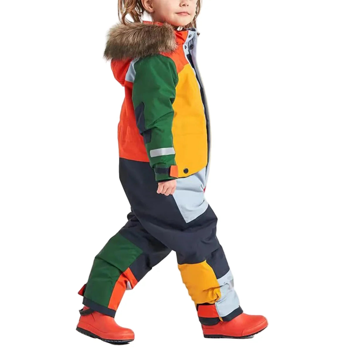 Combinaison de Ski Enfant avec Capuche Fourrure - Snowboo