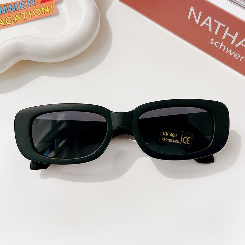 Lunettes de soleil rectangulaires Vintage givrées pour enfants