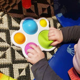 Jouet Sensoriel à Bulles de Poussée Montessori