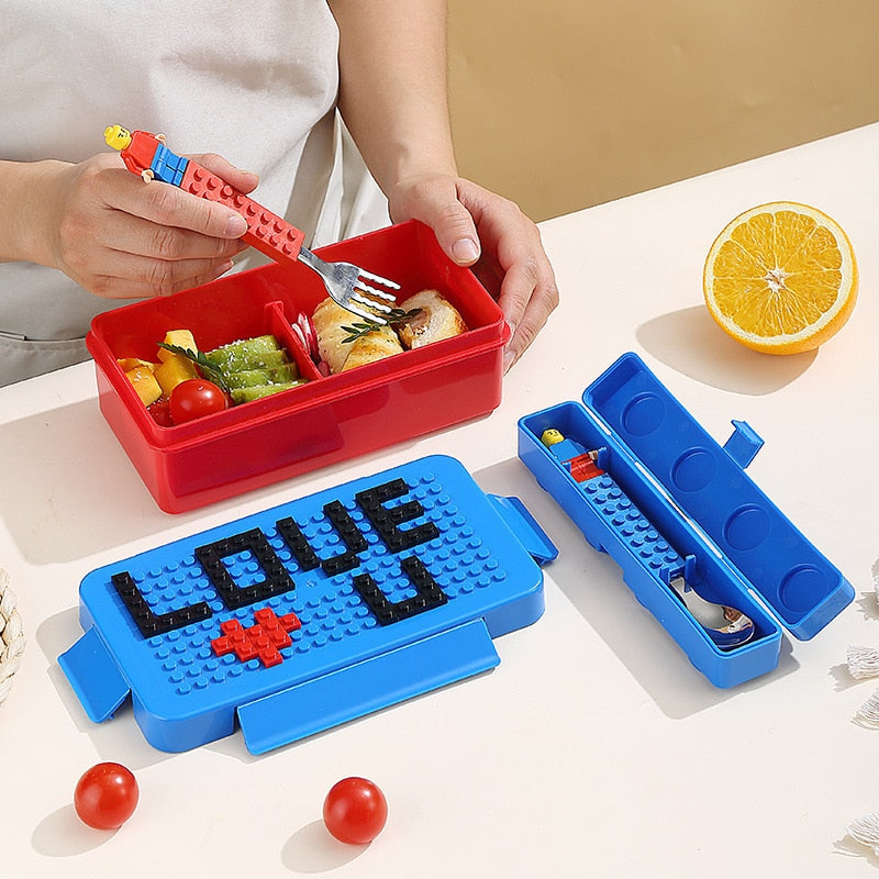 Boite pour gouter repas avec couverts - Funnykids
