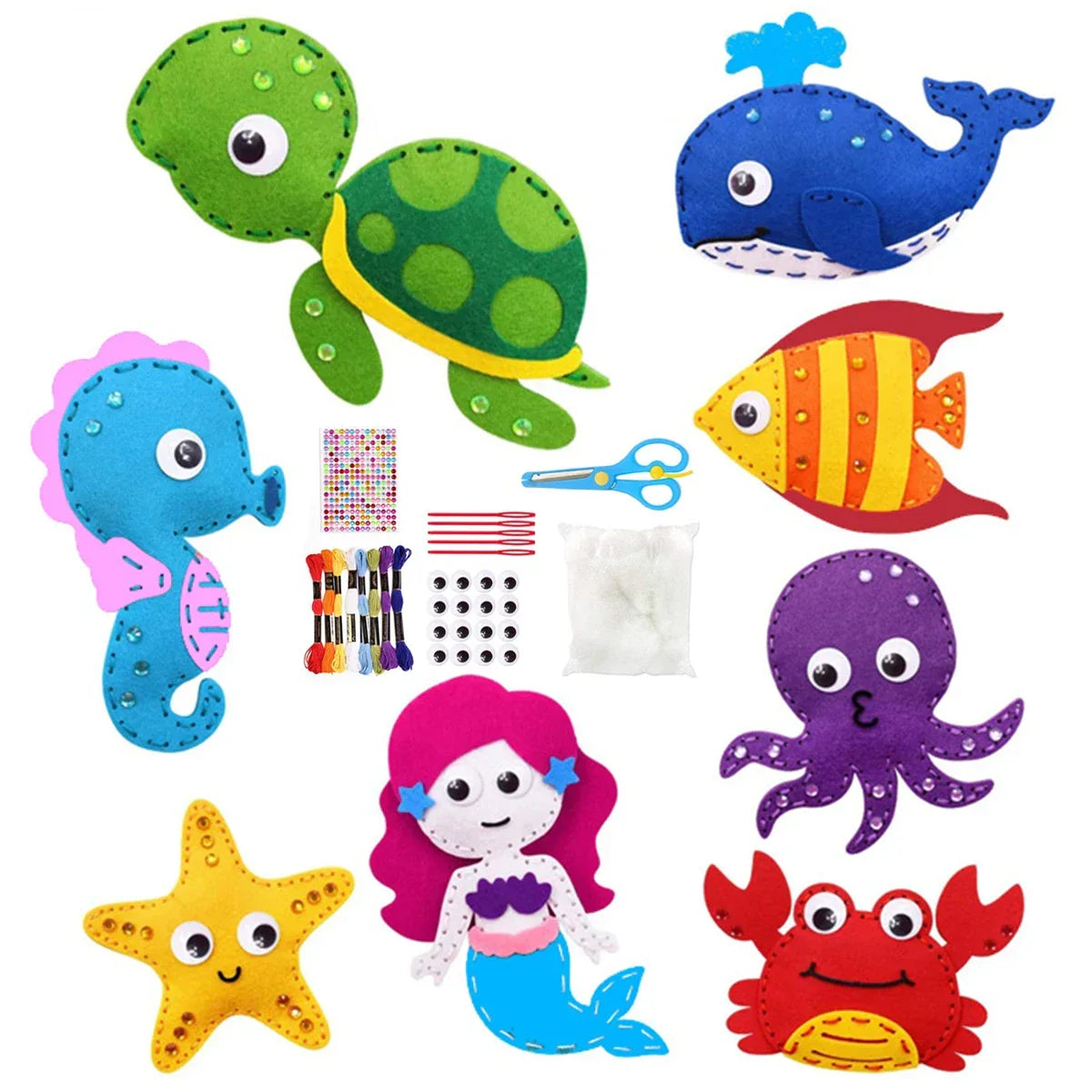 Kit de couture enfant éducatif Animaux - Magicouture