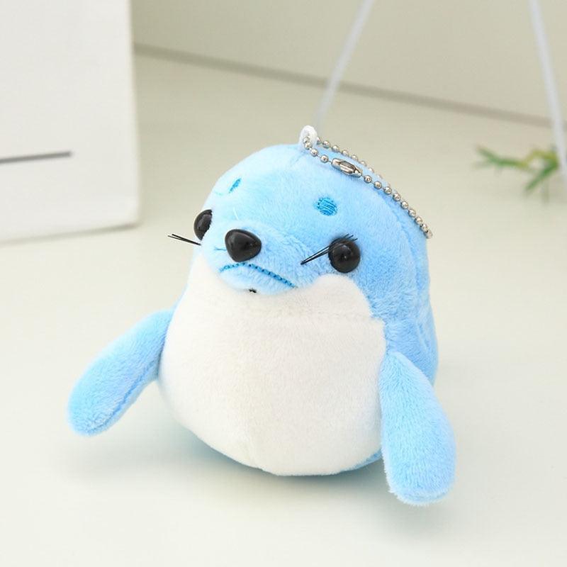 Otarie en porte-clé peluche