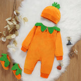 Ensemble de Déguisement d'Halloween Citrouille pour Bébé