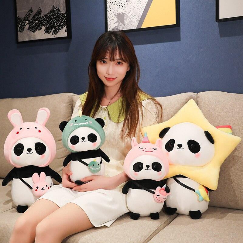 Panda en peluche déguisé pour bébé