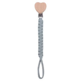 Attache-tétine personnalisée prénom en perles de bois – Cadeau de naissance