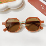 Lunettes de soleil rectangulaires Vintage givrées pour enfants