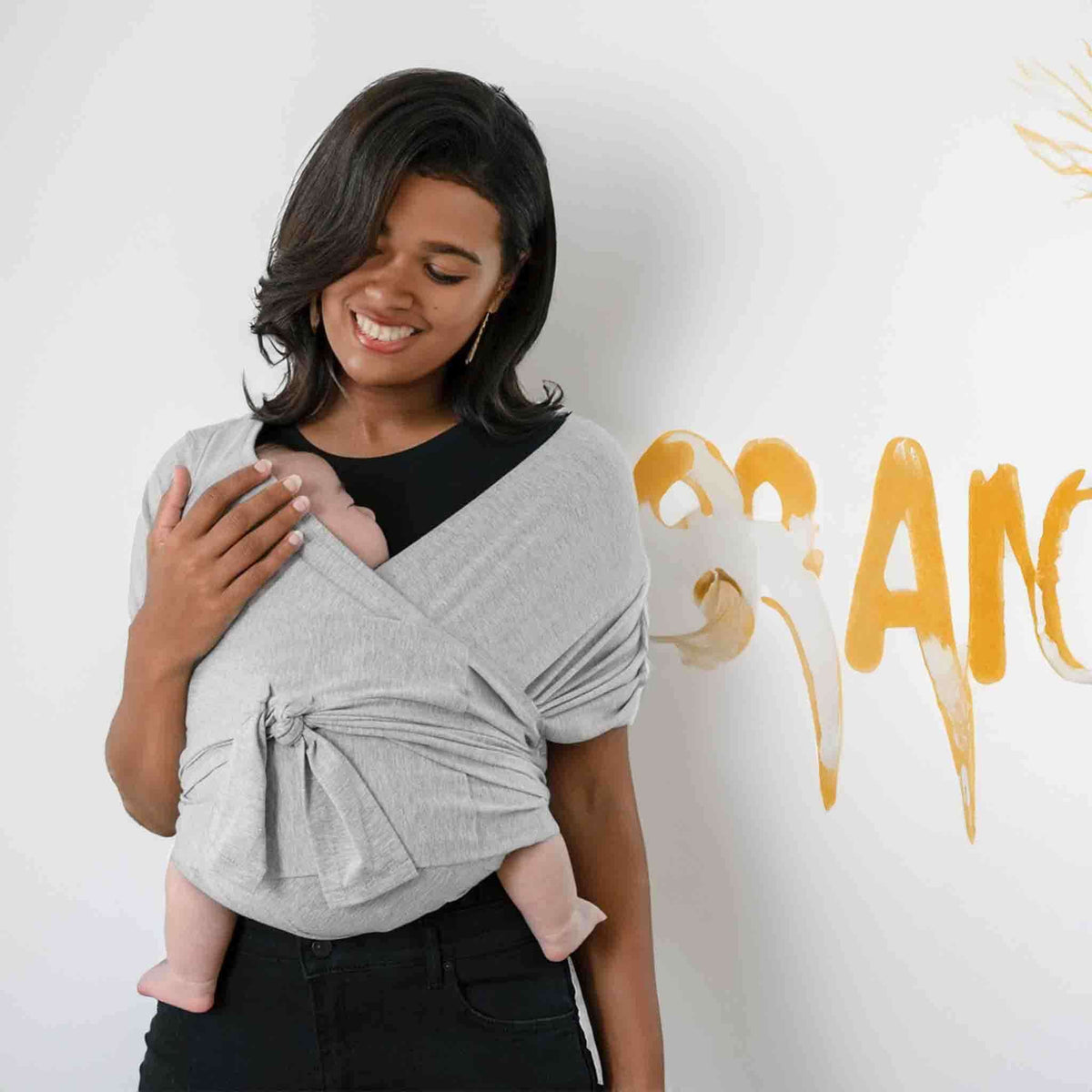 SeleneSling Porte-bébé en Coton Biologique | Écharpe de Portage Ajustable