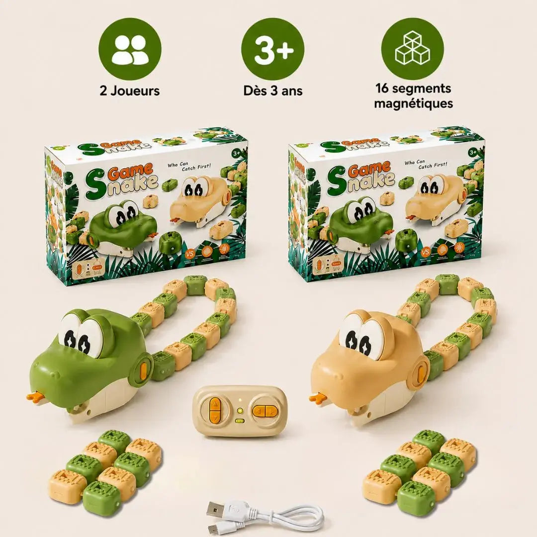 Serpent Télécommandé RC Magnétique – Jeu Enfant Dès 3 Ans