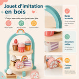 Service à Gâteaux en Bois pour Enfant – SweetTower