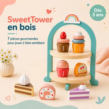 Service à Gâteaux en Bois pour Enfant – SweetTower