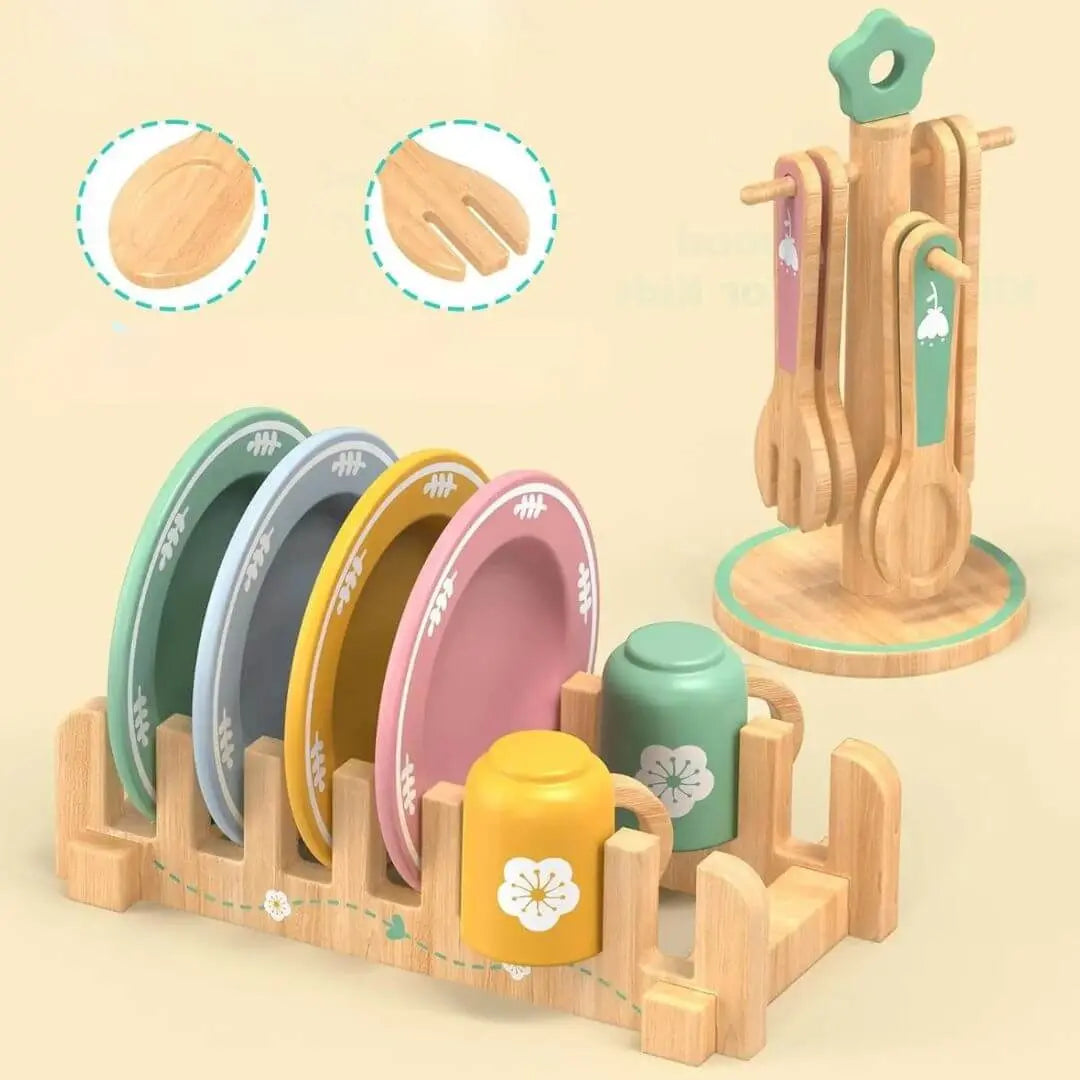 Service de Vaisselle en Bois pour Enfant – SweetDishes
