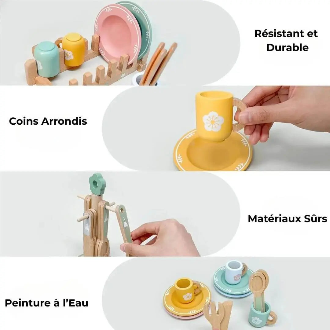 Service de Vaisselle en Bois pour Enfant – SweetDishes