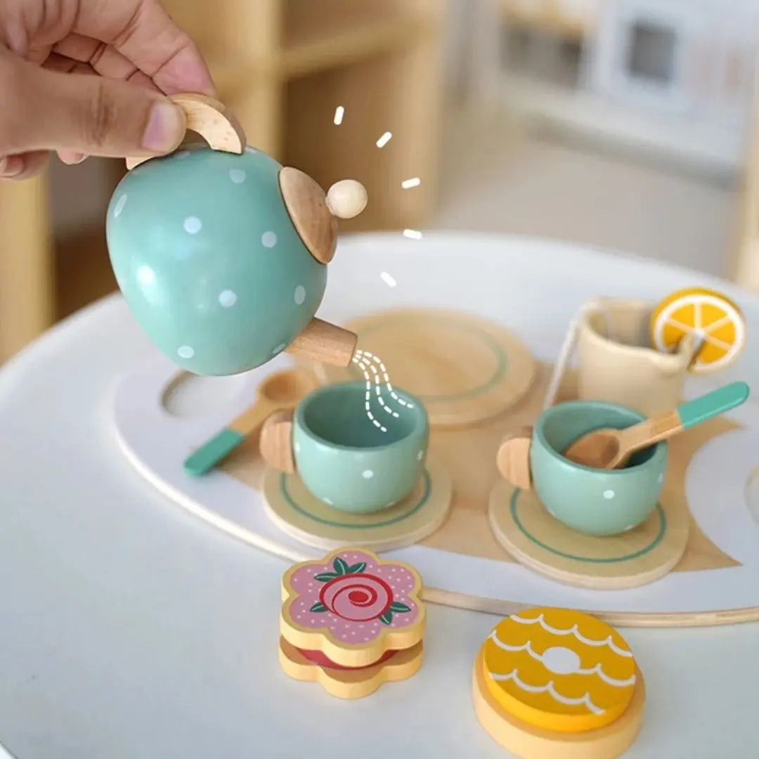 Dinette en Bois Service à Thé – TeaSet