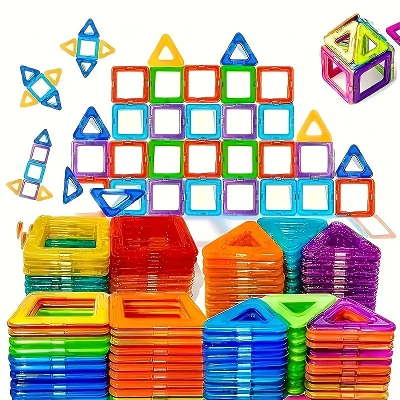 Bloc de Construction Magnétique Montessori