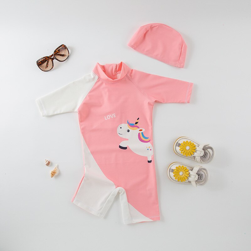 Combinaison Anti Uv Bébé pour Garçon et Fille à Motif d'Animaux