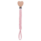 Attache-tétine personnalisée prénom en perles de bois – Cadeau de naissance