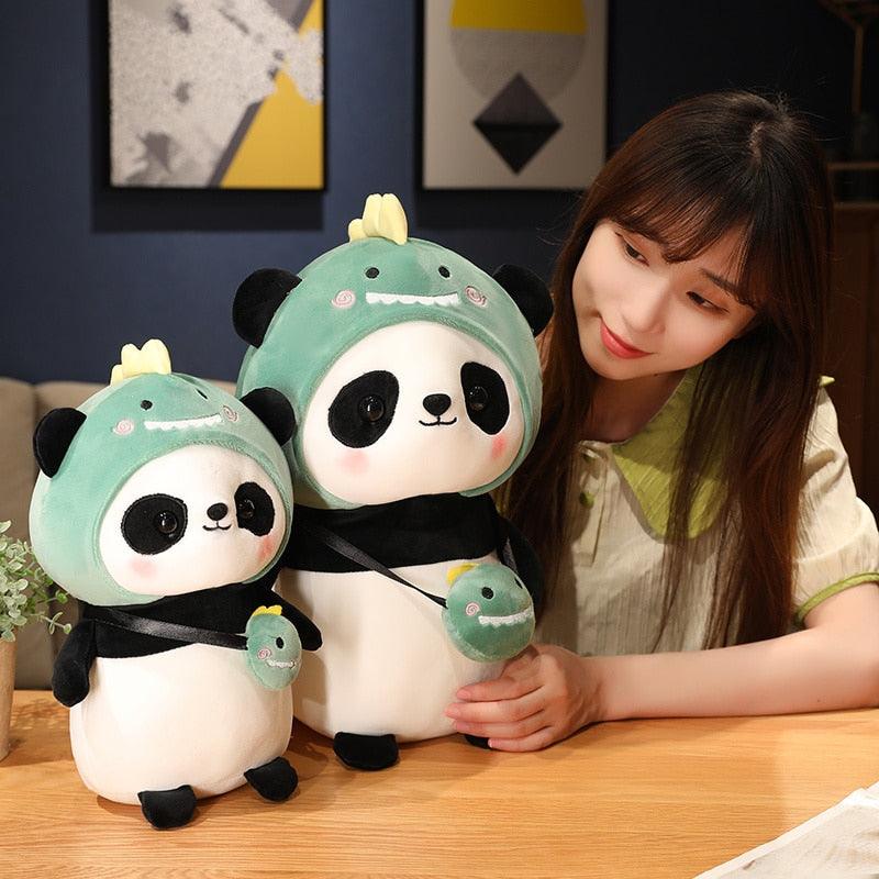 Panda en peluche déguisé pour bébé