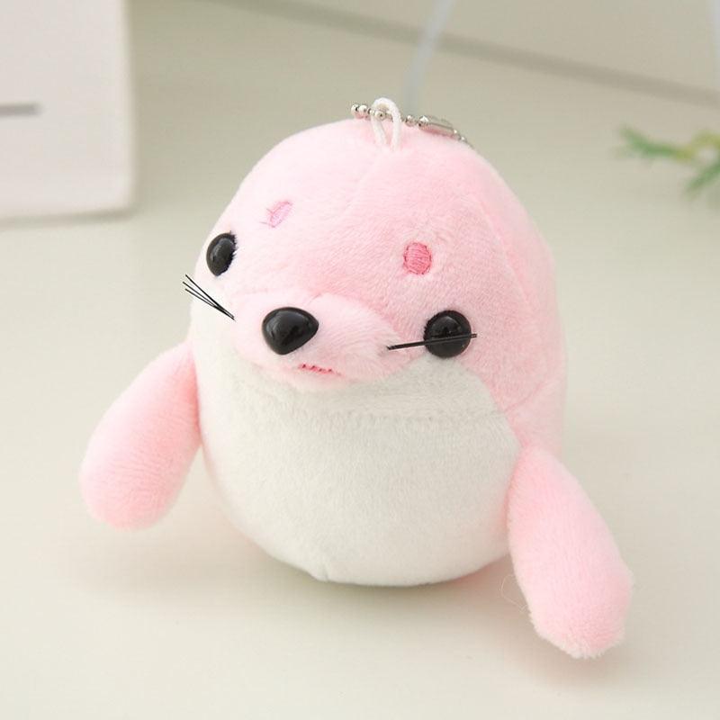 Otarie en porte-clé peluche