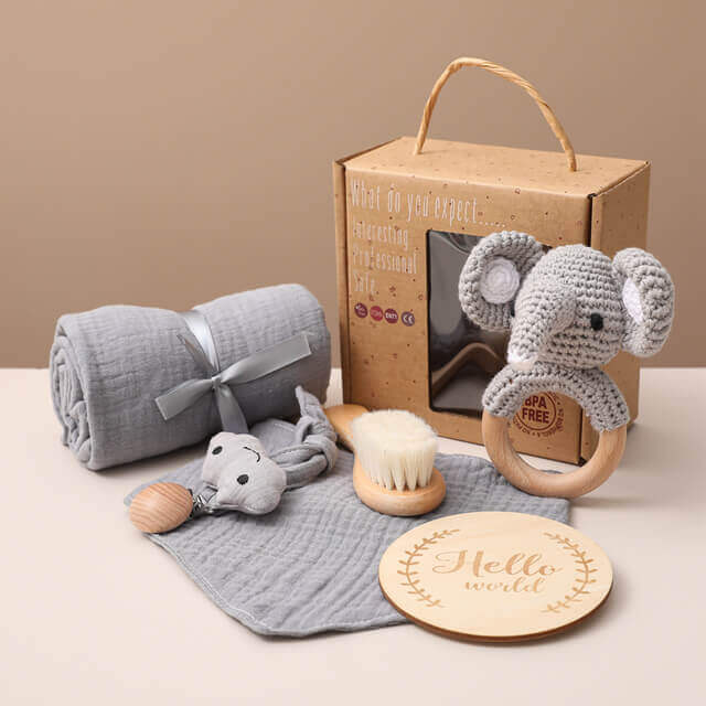 Ensemble Cadeau Splish-Splash Sensoriel (Jouets Aquatiques et Gant de Lavage Doux)