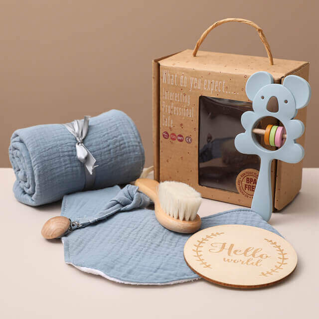 Ensemble Cadeau Splish-Splash Sensoriel (Jouets Aquatiques et Gant de Lavage Doux)