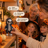 Statuette Halloween – Figurine Squelette à Capuche
