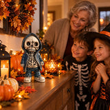 Statuette Halloween – Figurine Squelette à Capuche