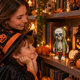 Statuette Halloween – Figurine Squelette à Capuche